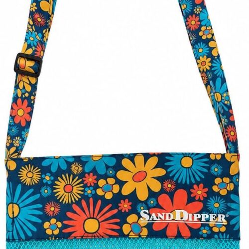 Sand Dipper Shell Collecting Beach Bag (Flower Power) - Main Sand Dipper Shell Collecting Beach Bag (Flower Power)